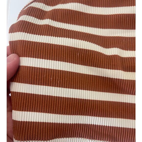 Aerie Ribbed Striped Bikini Orange Size Womens Large READ - Picture 4 of 8